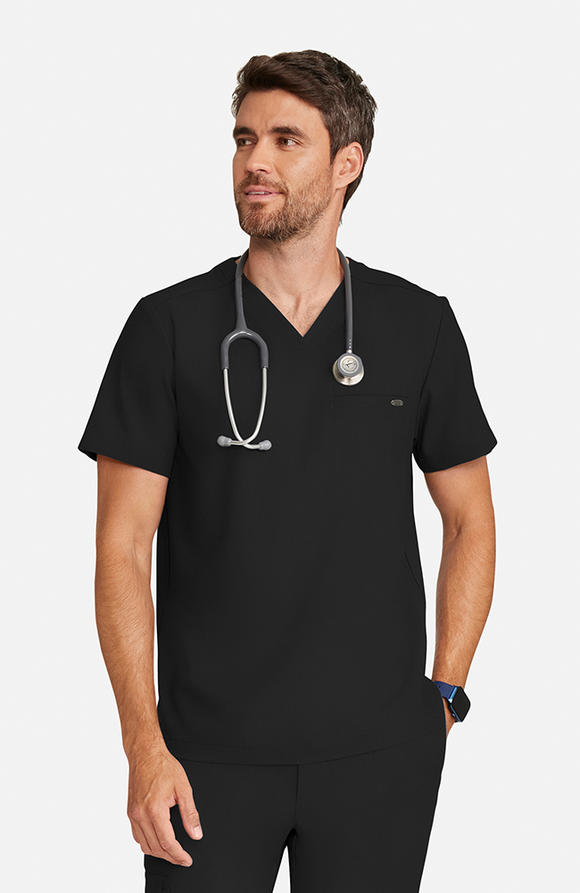 Healing Hands Men's Ari V-Neck Scrub Top 1 Pocket Style HH758 – Medical Top for Doctors, Nurses & Healthcare Workers