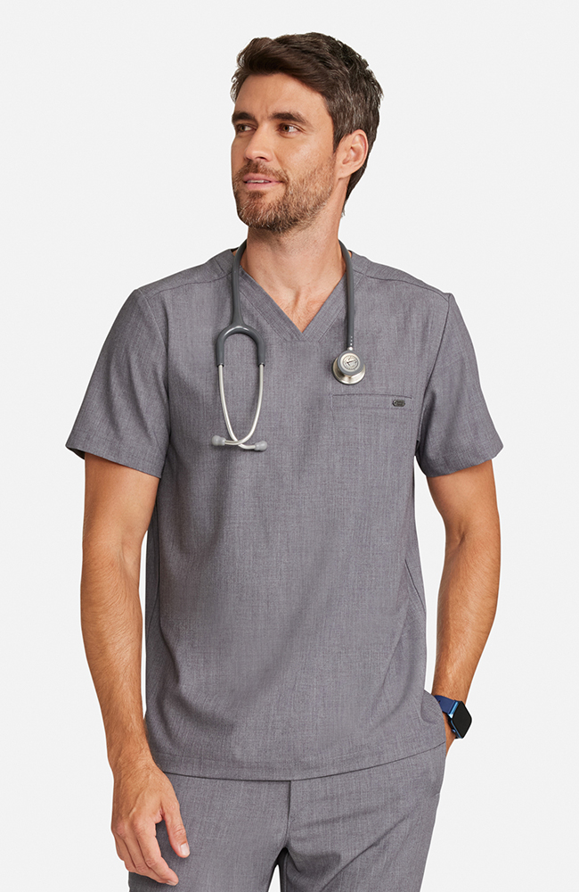 Healing Hands Men's Ari V-Neck Scrub Top 1 Pocket Style HH758 – Medical Top for Doctors, Nurses & Healthcare Workers