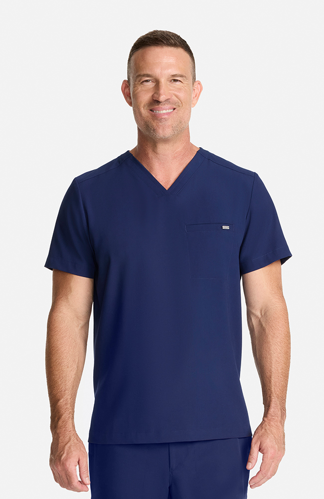 Healing Hands Men's Ari V-Neck Scrub Top 1 Pocket Style HH758 – Medical Top for Doctors, Nurses & Healthcare Workers