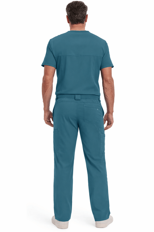 Men’s CK Infinity V-Neck Scrub Top & Fly Front Pant Scrub set