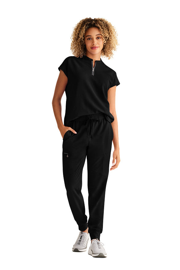 Healing Hands Women's Sandy Top & Naya Jogger Pant – Stylish Medical Scrub Set for Nurses & Healthcare Workers