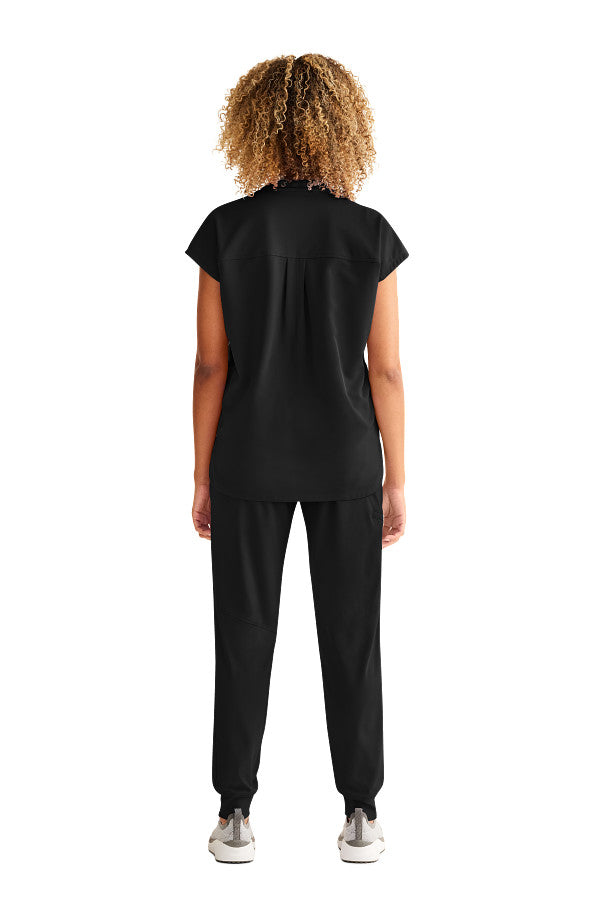 Healing Hands Women's Sandy Top & Naya Jogger Pant – Stylish Medical Scrub Set for Nurses & Healthcare Workers