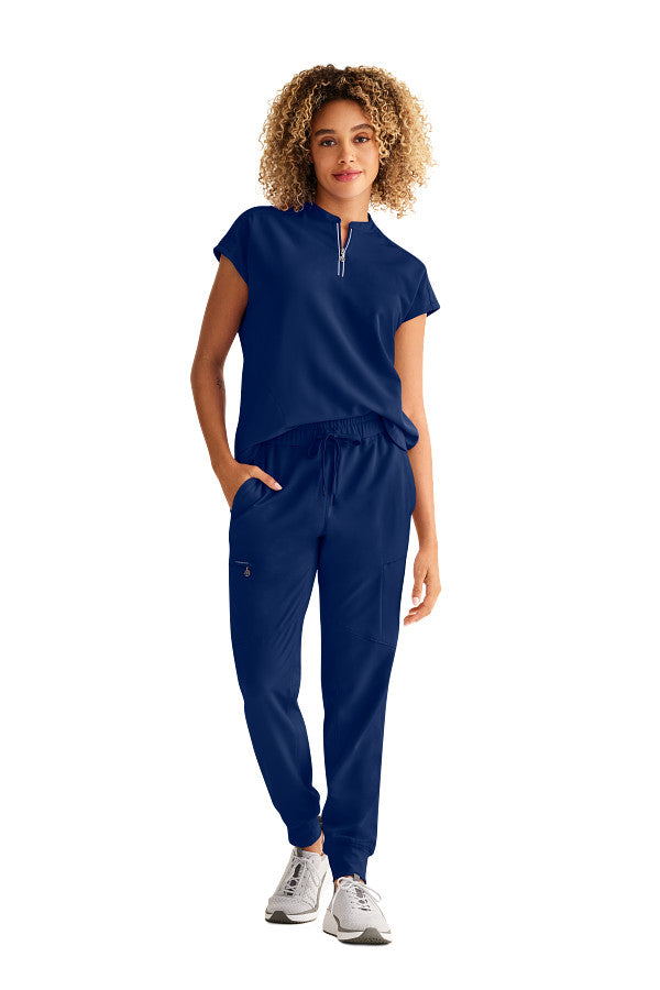 Healing Hands Women's Sandy Top & Naya Jogger Pant – Stylish Medical Scrub Set for Nurses & Healthcare Workers