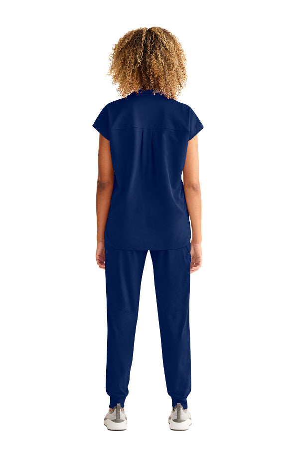 Healing Hands Women's Sandy Top & Naya Jogger Pant – Stylish Medical Scrub Set for Nurses & Healthcare Workers