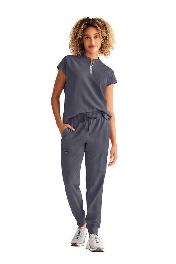 Healing Hands Women's Sandy Top & Naya Jogger Pant – Stylish Medical Scrub Set for Nurses & Healthcare Workers
