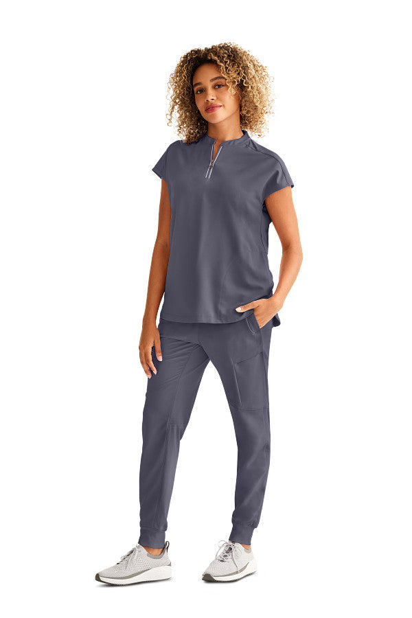 Healing Hands Women's Sandy Top & Naya Jogger Pant – Stylish Medical Scrub Set for Nurses & Healthcare Workers