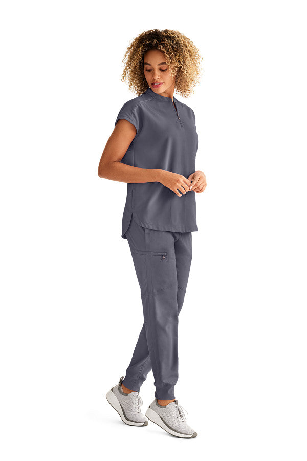 Healing Hands Women's Sandy Top & Naya Jogger Pant – Stylish Medical Scrub Set for Nurses & Healthcare Workers
