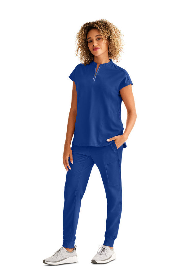 Healing Hands Women's Sandy Top & Naya Jogger Pant – Stylish Medical Scrub Set for Nurses & Healthcare Workers