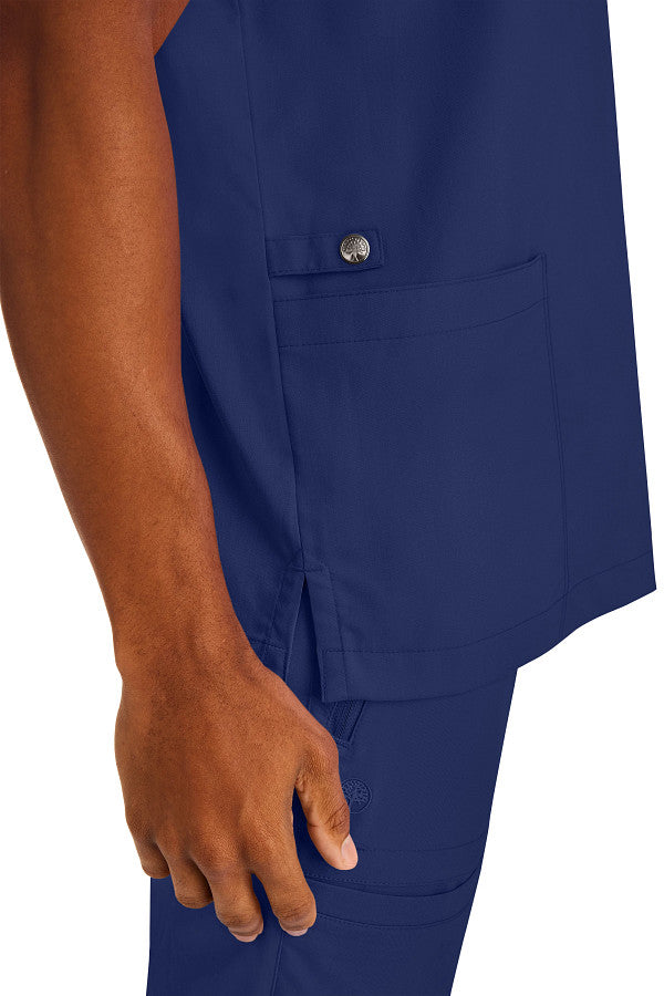 Healing Hands Men's Jake Solid Scrub Top Style 2331 – Comfortable Medical Top for Nurses & Healthcare Professionals