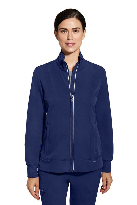 Healing Hands Women's Carly Stand Collar Jacket Style 5068 – Medical Warm-Up Jacket for Nurses & Healthcare Workers