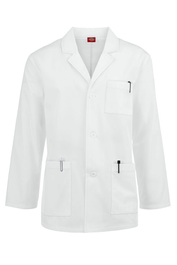 Dickies Men’s 31” 4-Pocket Lab Coat – Classic Medical Lab Coat with Notched Collar for Healthcare Professionals