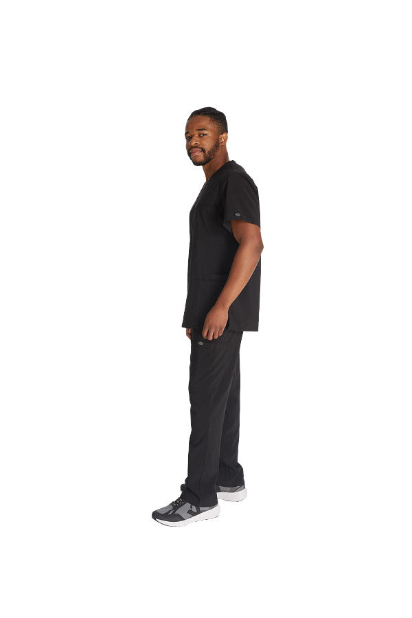 Men’s Dickies DK645 & DK015 scrub set with V-neck top and cargo pants for medical professionals