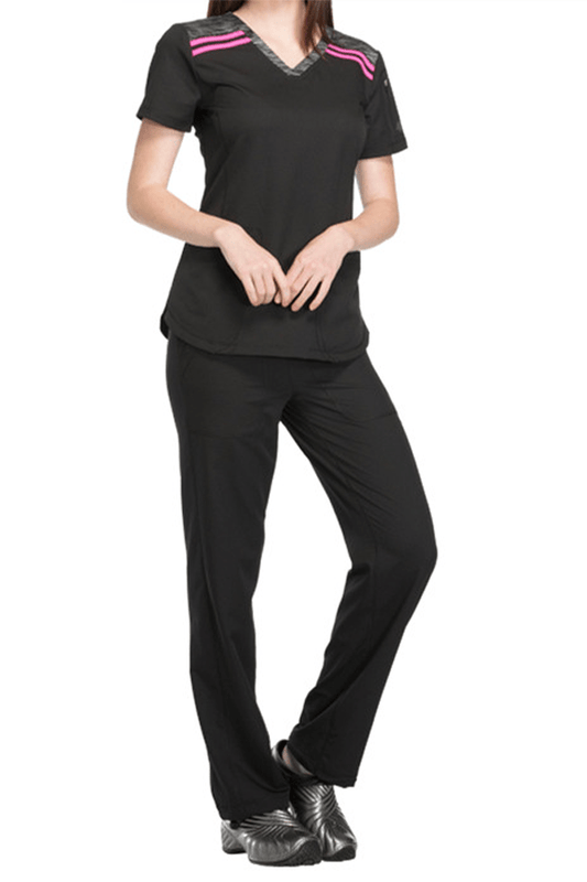 Dickies Dynamix Scrub Set – DK740 V-Neck Top & DK130 Pants Black-Right