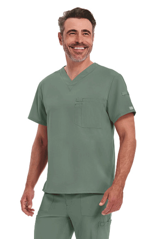Men's Dickies V-Neck Scrub Top DK635 | Durable Scrub Top