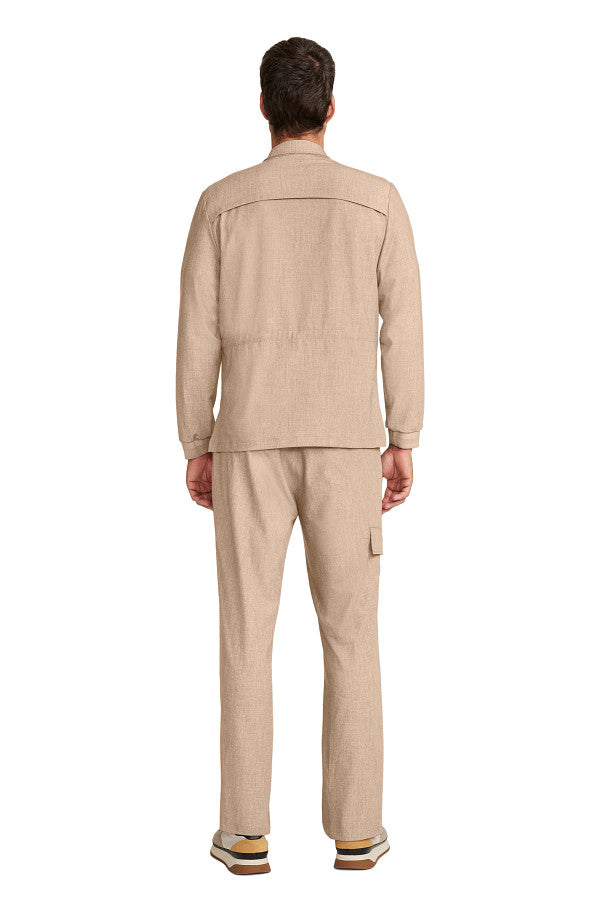Healing Hands Quest Men's 4-Pocket Stretch Zip Front Utility Scrub Jacket Style HH361 – Medical Jacket for Healthcare Workers