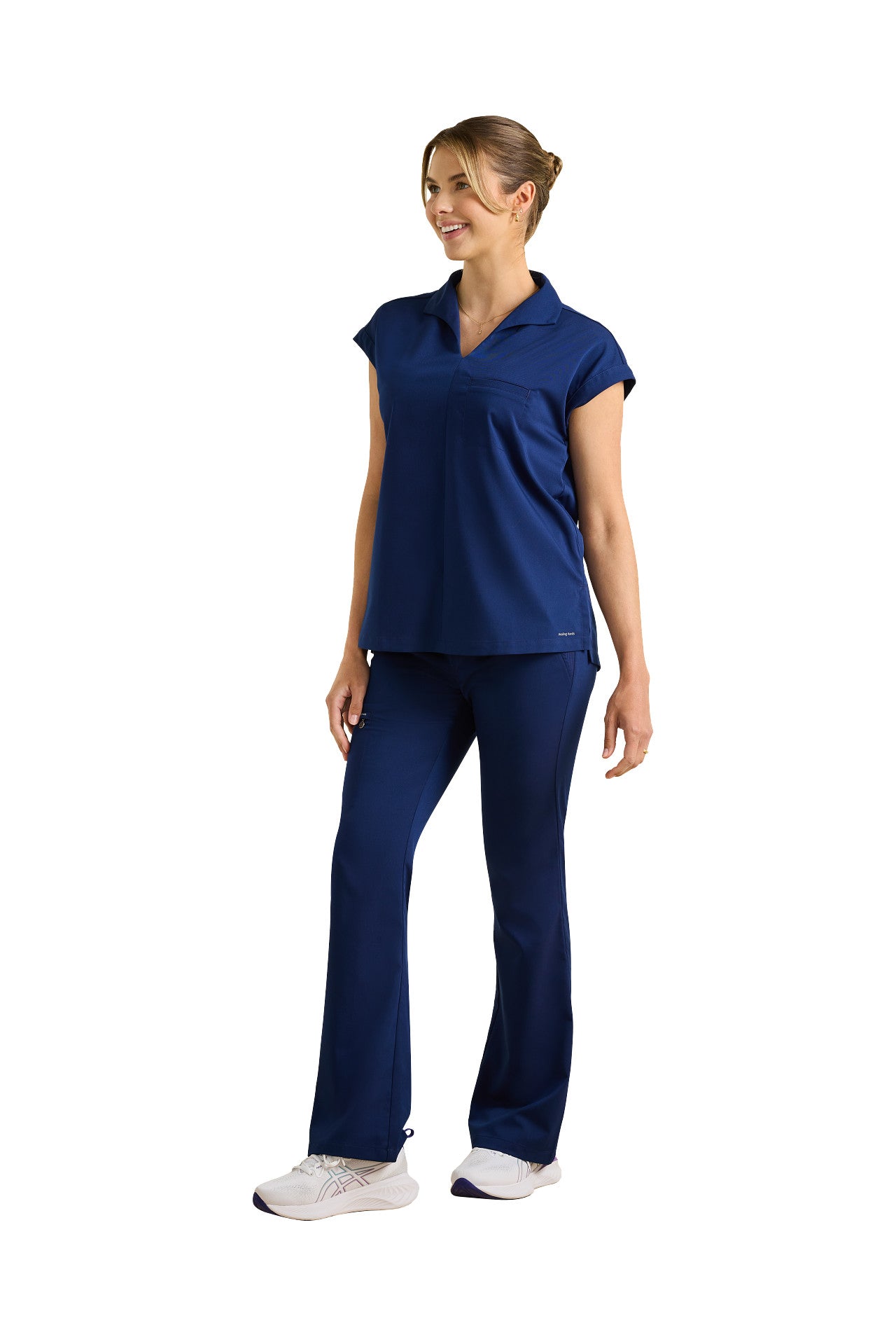 Women's Jazz Collared & Tessa Scrub Set by Healing Hands – Medical Scrubs for Nurses and Healthcare Workers"
