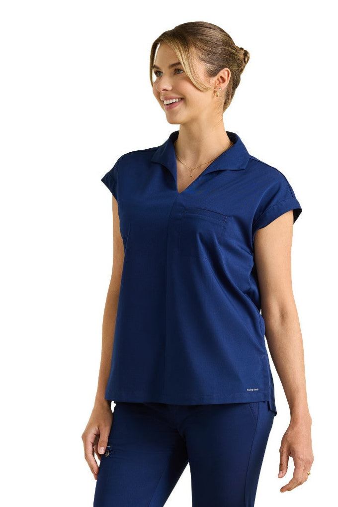 Women's Jazz Collared & Tessa Scrub Set by Healing Hands – Medical Scrubs for Nurses and Healthcare Workers"