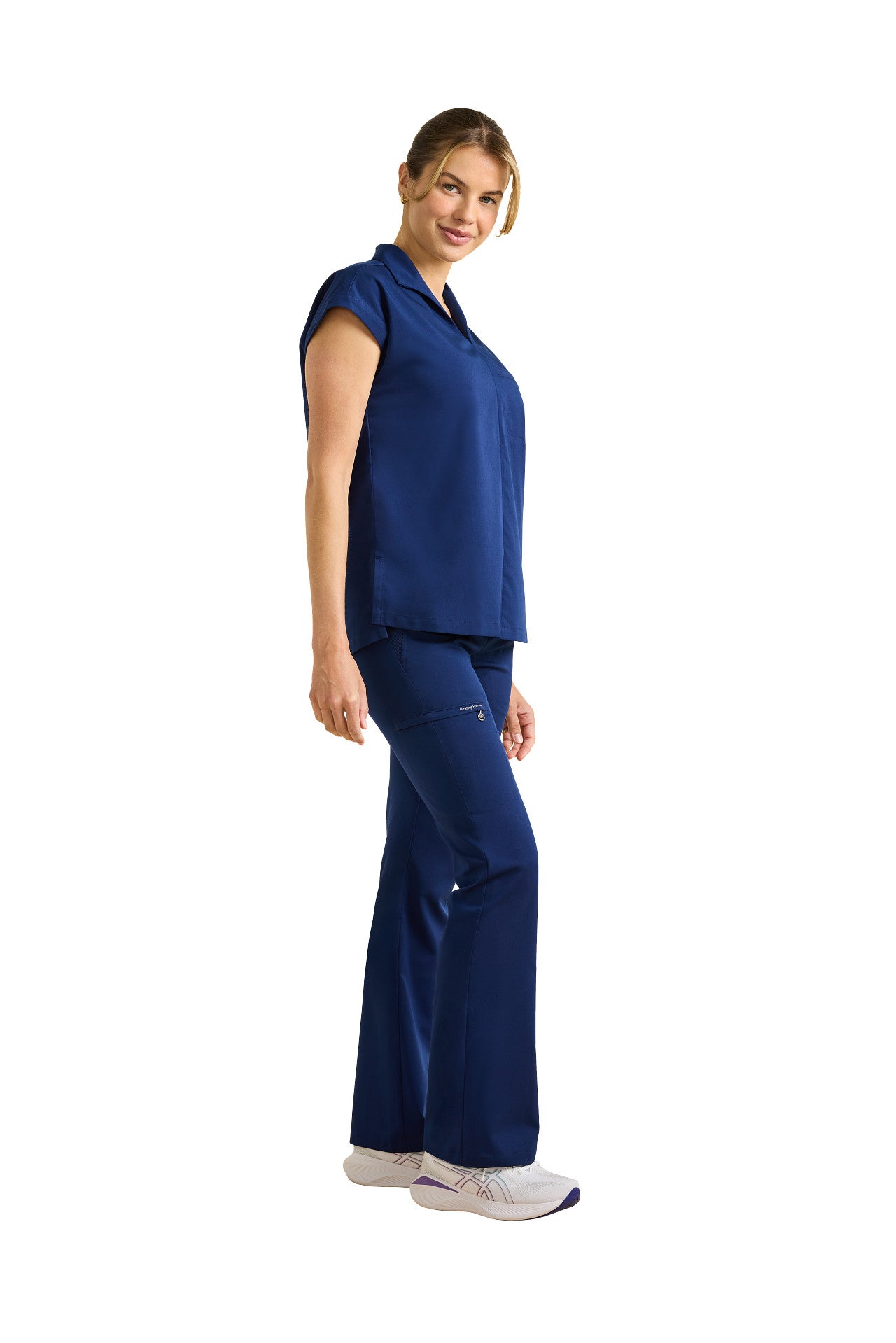 Women's Jazz Collared & Tessa Scrub Set by Healing Hands – Medical Scrubs for Nurses and Healthcare Workers"