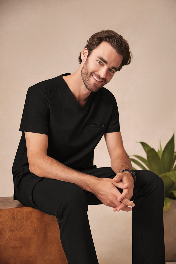 Healing Hands Men's Ari V-Neck Scrub Top 1 Pocket Style HH758 – Medical Top for Doctors, Nurses & Healthcare Workers