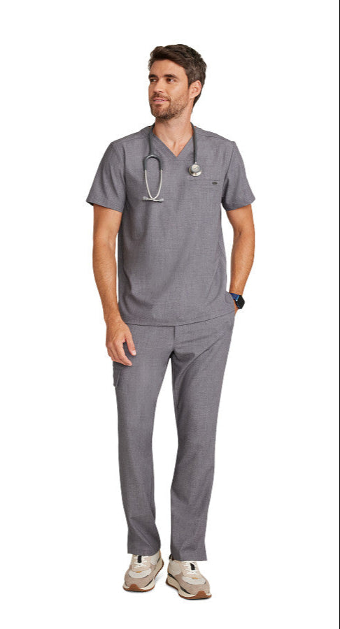 Healing Hands Men's Ari V-Neck Top & Angelo Scrub Pant – Medical Scrub Set for Nurses & Healthcare Professionals