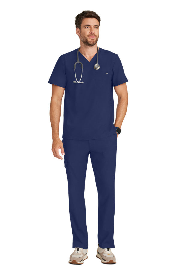 Healing Hands Men's Ari V-Neck Scrub Top 1 Pocket Style HH758 – Medical Top for Doctors, Nurses & Healthcare Workers