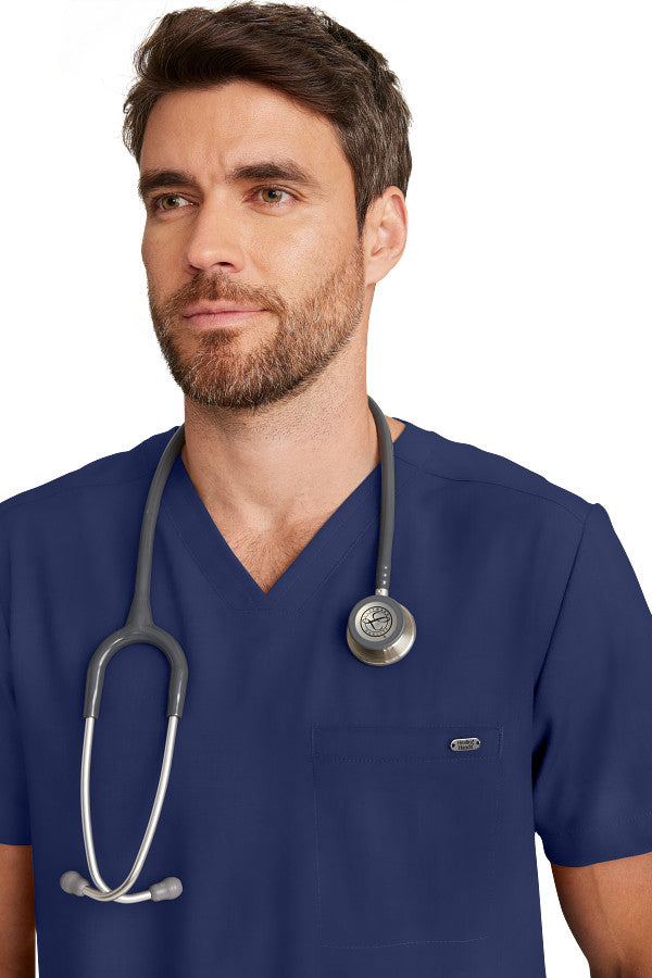 Healing Hands Men's Ari V-Neck Scrub Top 1 Pocket Style HH758 – Medical Top for Doctors, Nurses & Healthcare Workers