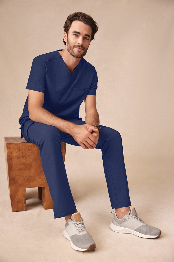 Healing Hands Men's Ari V-Neck Scrub Top 1 Pocket Style HH758 – Medical Top for Doctors, Nurses & Healthcare Workers