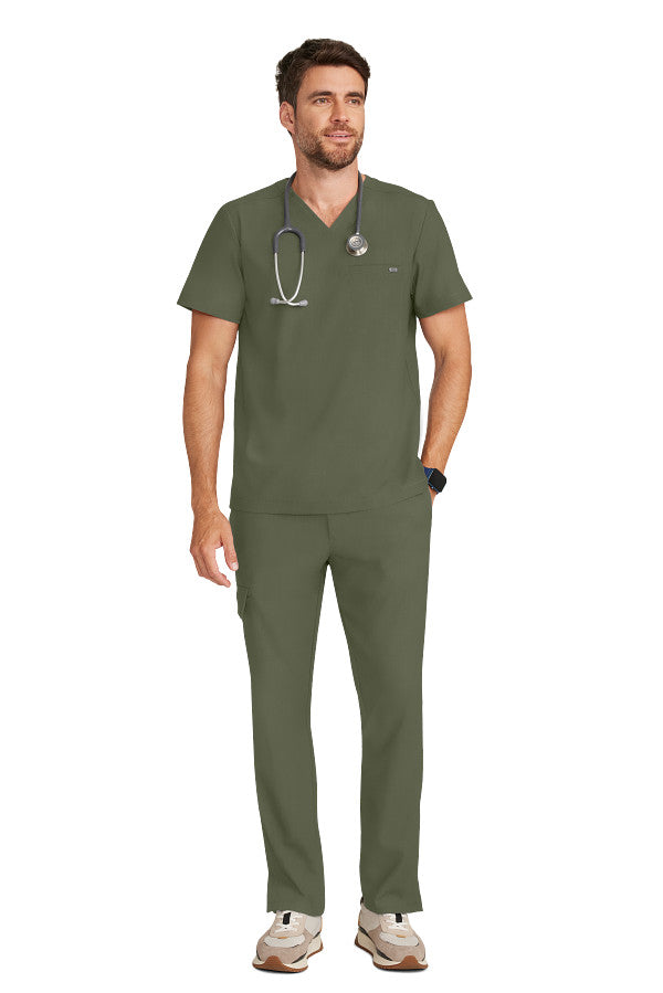 Healing Hands Men's Ari V-Neck Scrub Top 1 Pocket Style HH758 – Medical Top for Doctors, Nurses & Healthcare Workers