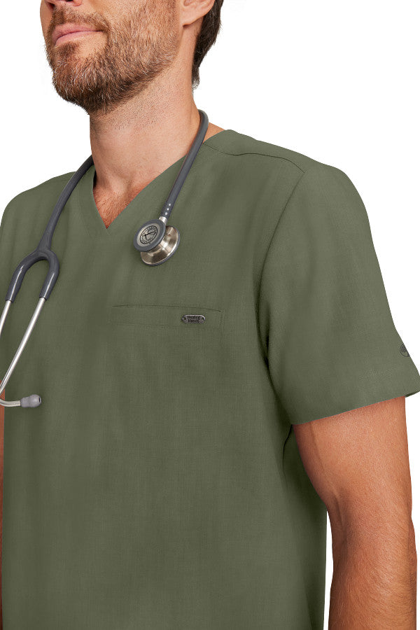 Healing Hands Men's Ari V-Neck Scrub Top 1 Pocket Style HH758 – Medical Top for Doctors, Nurses & Healthcare Workers