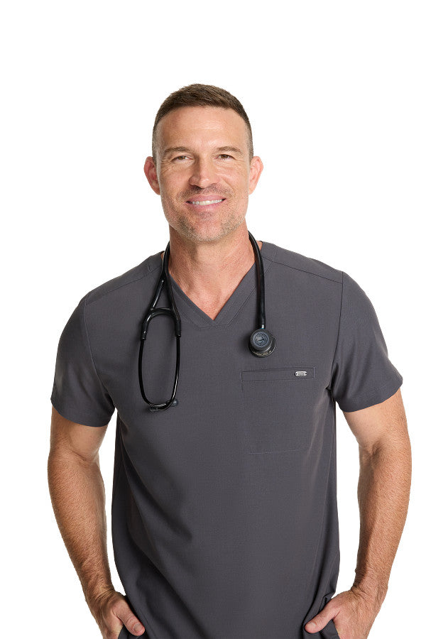 Healing Hands Men's Ari V-Neck Scrub Top 1 Pocket Style HH758 – Medical Top for Doctors, Nurses & Healthcare Workers