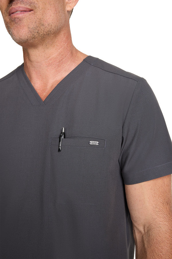Healing Hands Men's Ari V-Neck Scrub Top 1 Pocket Style HH758 – Medical Top for Doctors, Nurses & Healthcare Workers