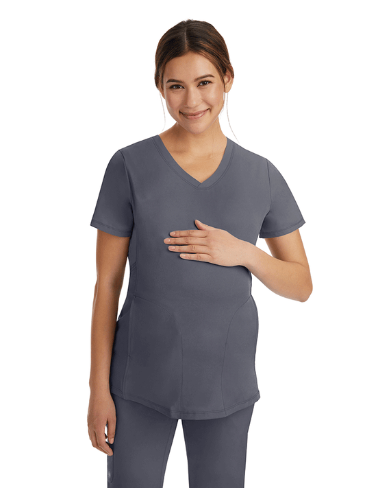 Women's Maternity Solid Scrub Mila Top HH-2510
