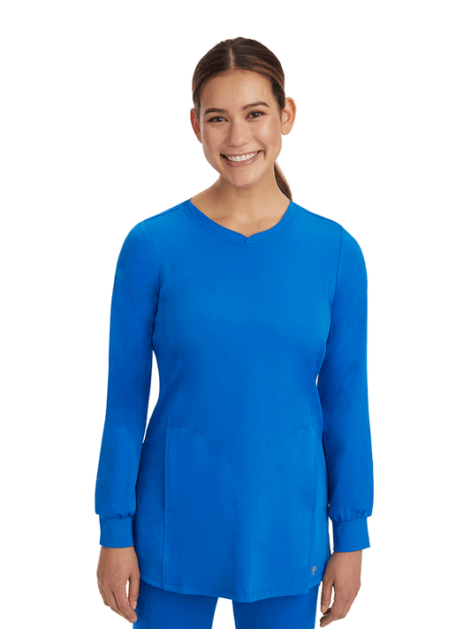 HH Women's Fatima Solid Scrub Top HH4001