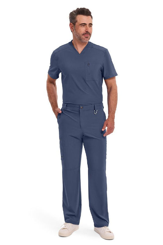 Men’s CK Infinity V-Neck Scrub Top & Fly Front Pant Scrub set