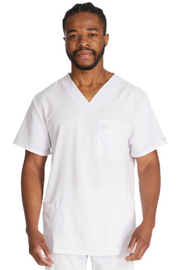 Stay comfortable and professional in the Dickies DK645 Men’s Scrub Top with 4 pockets, stretch fabric, and modern fit.