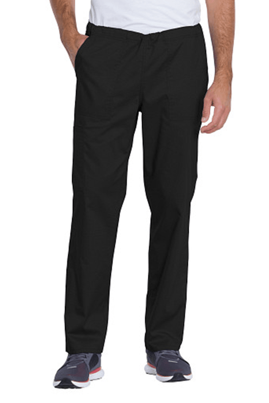 Unisex Genuine Dickies Scrub Pants GD120-Black-Front