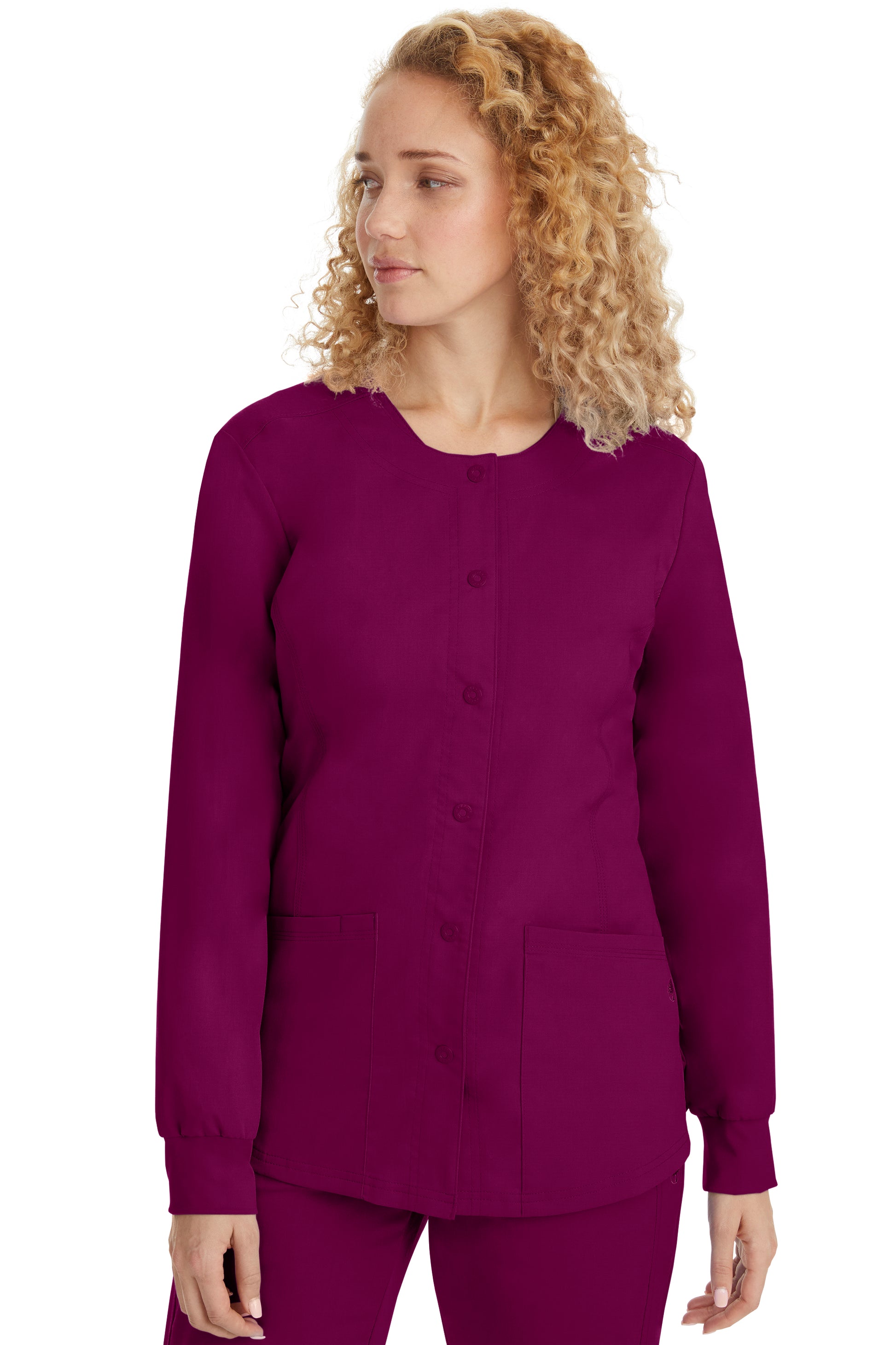Healing Hands Women's Daisy Snap Warm-Up Scrub Jacket Style 5063 – Medical Jacket for Nurses & Healthcare Workers