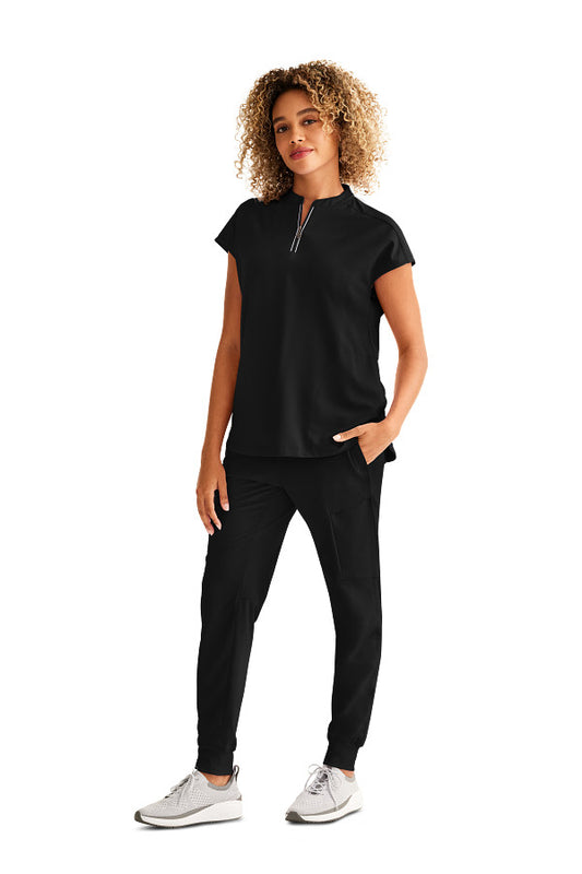 Healing Hands Women's Sandy Top & Naya Jogger Pant – Stylish Medical Scrub Set for Nurses & Healthcare Workers