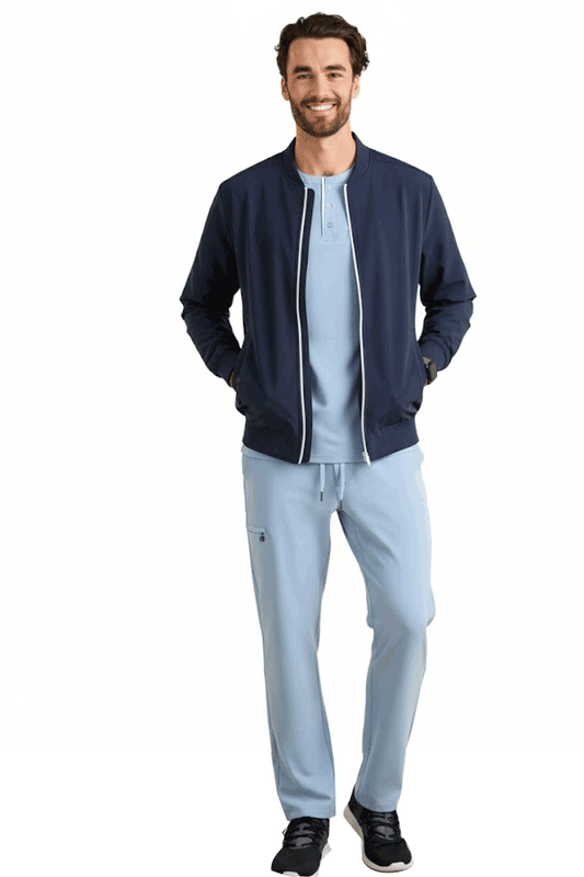 Healing Hands Men's Shane Scrub Top & Nash Pant- 3Pieces Scrub Set