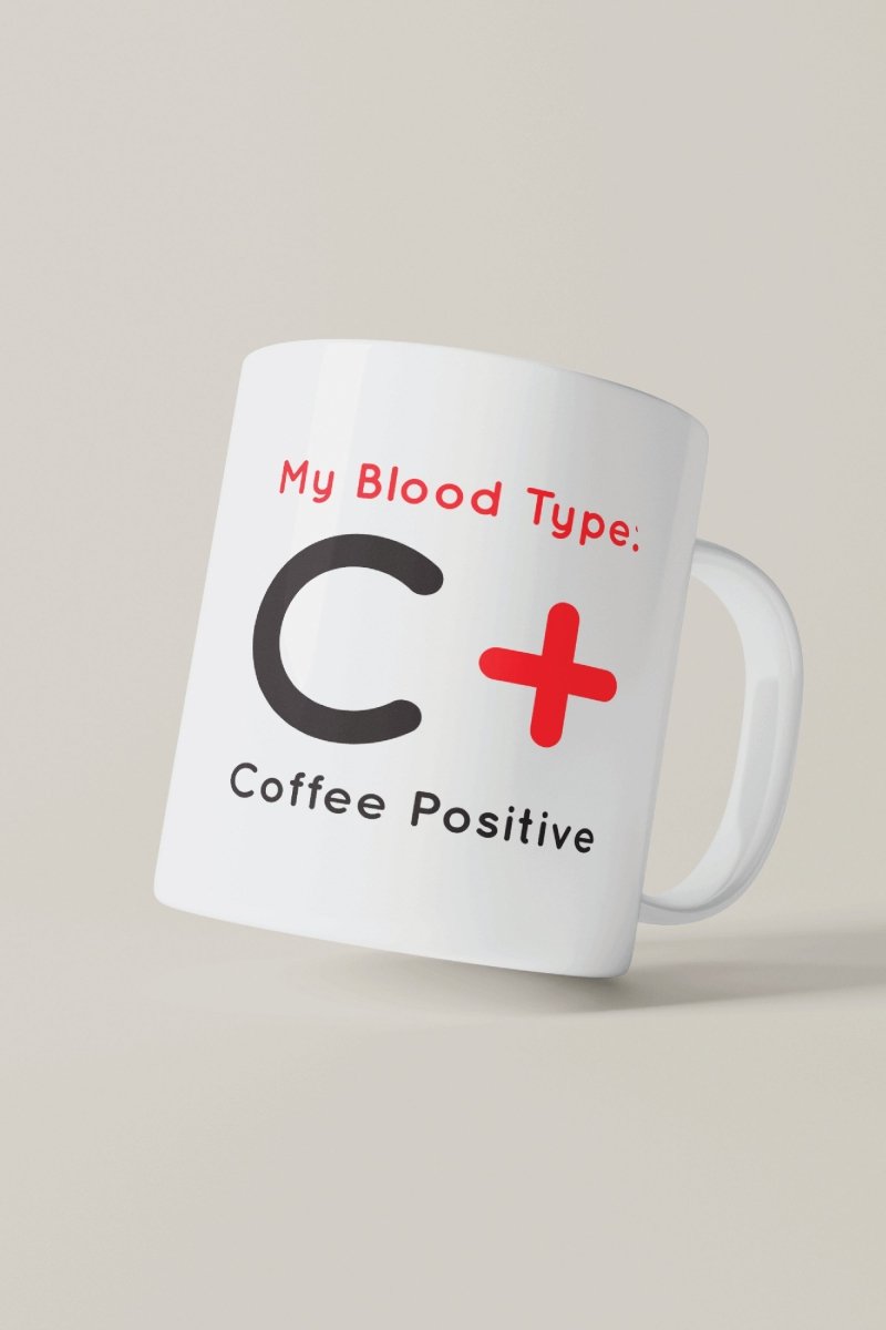 C_Coffee Positive_Medical Coffee Mug front view
