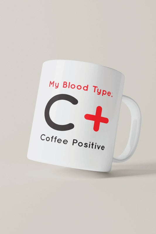 C_Coffee Positive_Medical Coffee Mug front view