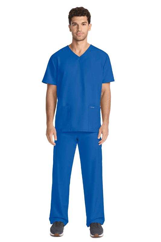 Cherokee Originals Ultra Unisex Scrub Top with durable fabric, classic fit, and functional pockets for comfortable all-day.