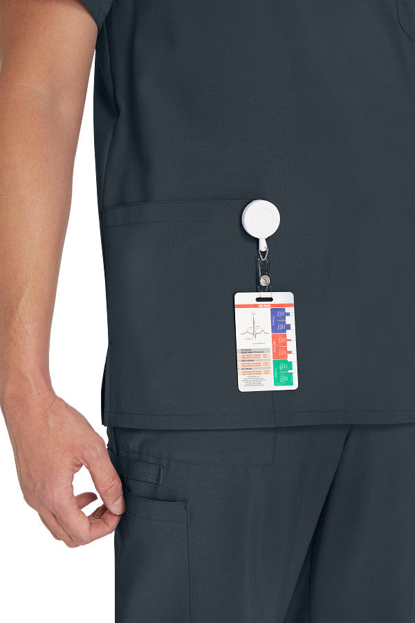 Men’s Dickies DK645 & DK015 scrub set with V-neck top and cargo pants for medical professionals