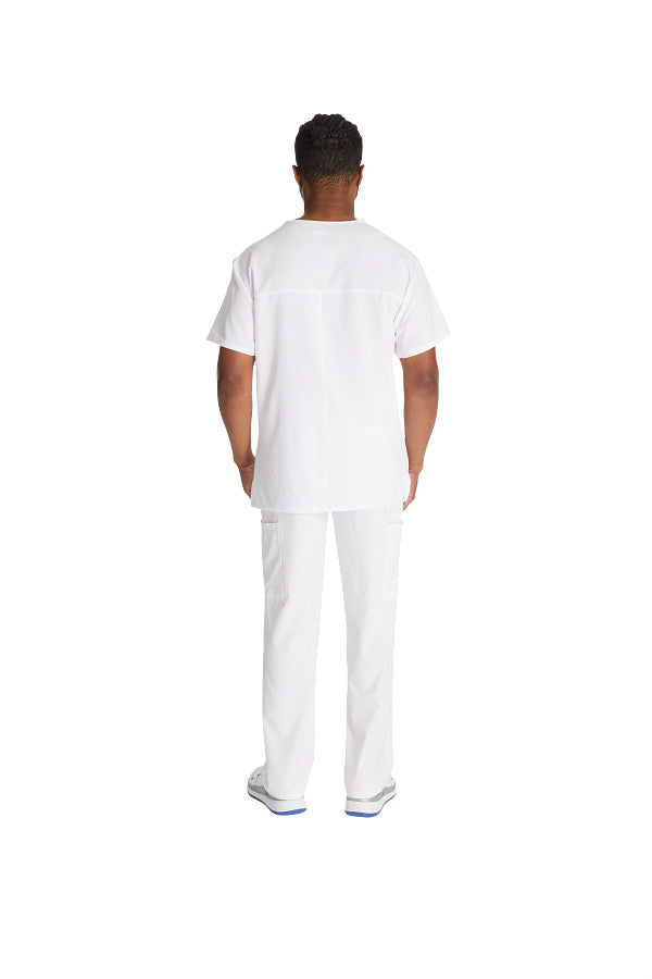Men’s Dickies DK645 & DK015 scrub set with V-neck top and cargo pants for medical professionals