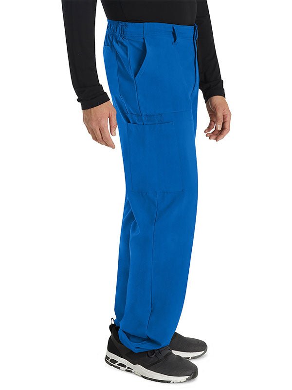 Men's Dickies Drawstring Cargo Scrub Pant DK015 | Comfortable Royal Blue side view