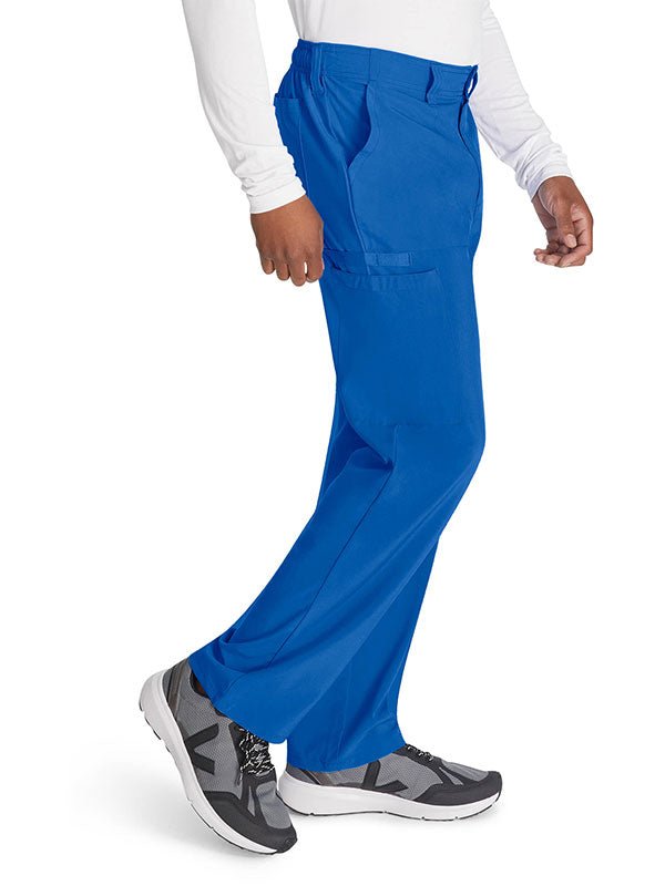 Men's Dickies Drawstring Cargo Scrub Pant DK015 | Comfortable Royal Blue side view