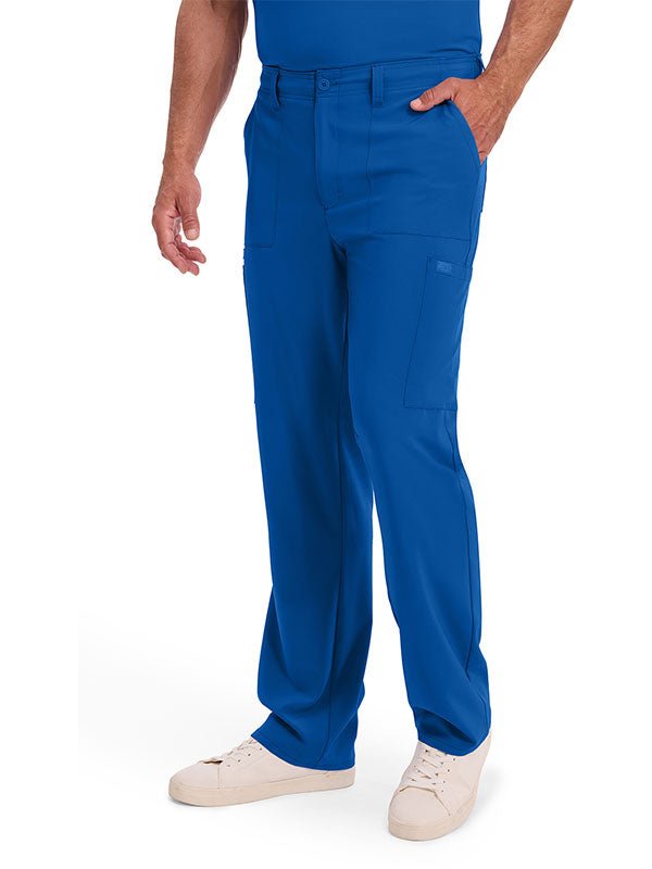 Men's Dickies Drawstring Cargo Scrub Pant DK015 | Comfortable Royal Blue side view