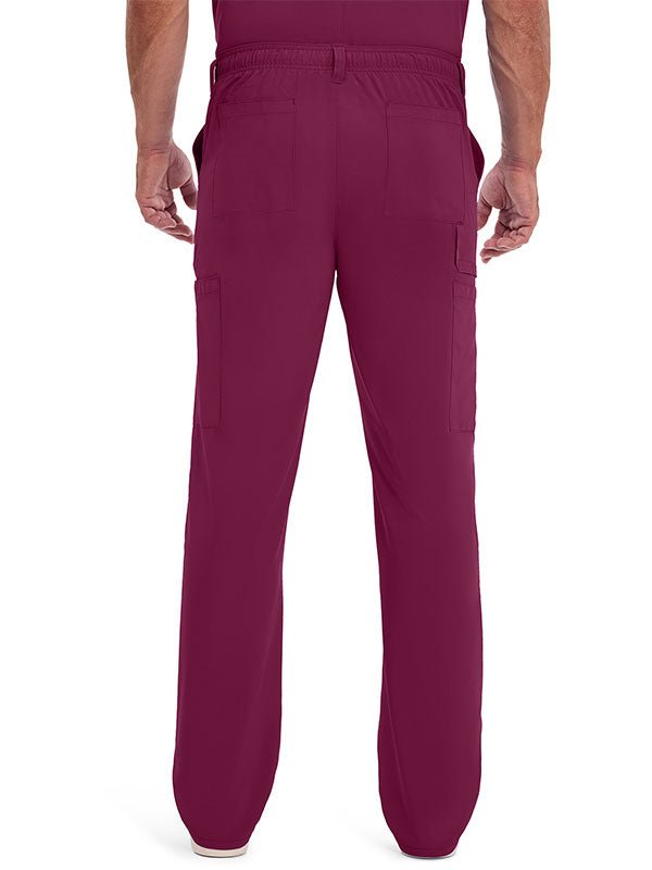 Men’s Dickies DK645 & DK015 scrub set with V-neck top and cargo pants for medical professionals
