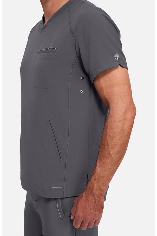 Healing Hands Men's Steven Scrub Top- HH2382