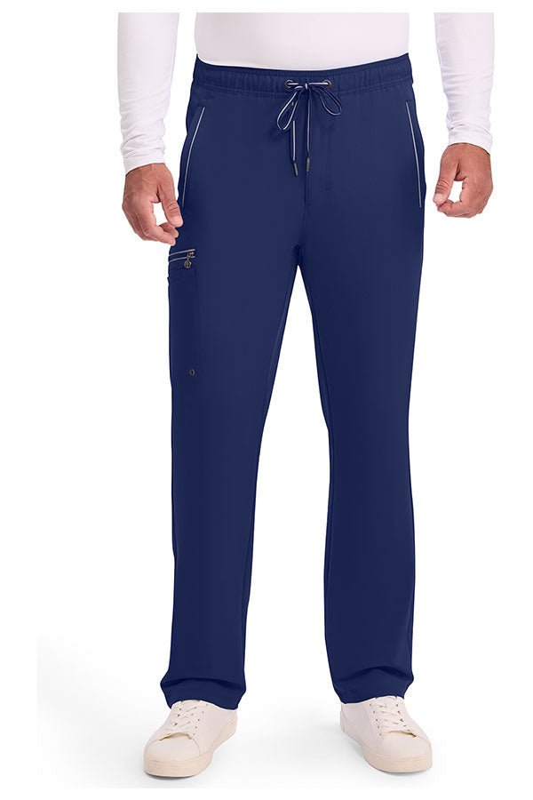 Healing Hands 360 Men's Noah Pant 9173 Navy – Straight leg stretch scrub pant for men in Kuwait GCC.